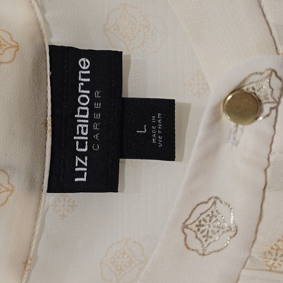 Liz Claiborne Career Sheer Blouse - Picture 3 of 5